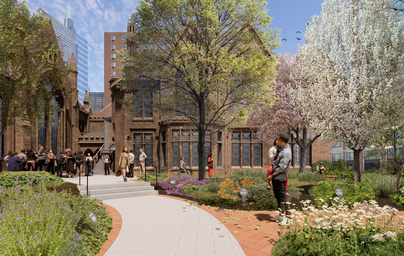 Rendering of the College of Physicians campus expansion 