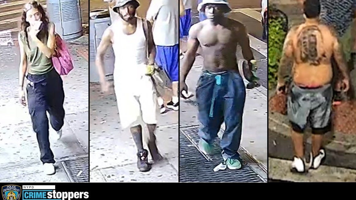 Group wanted for beating man with cooking pans before robbing him on Manhattan street
