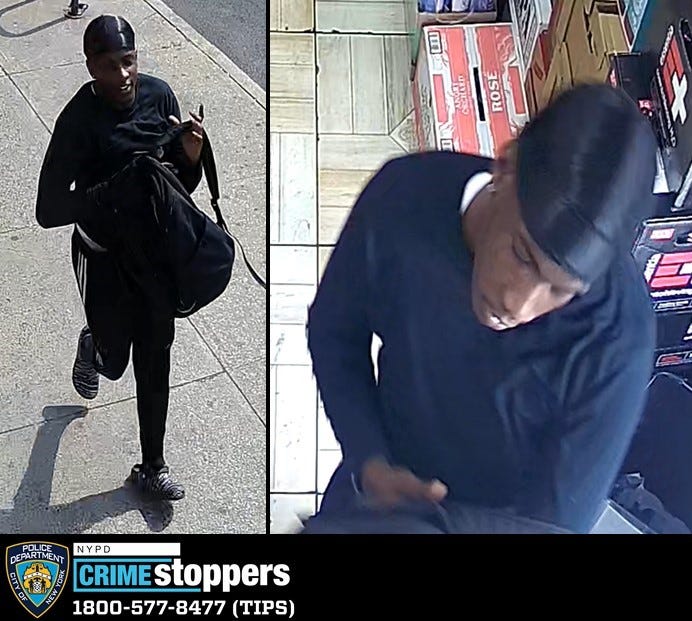 Surveillance images of suspect