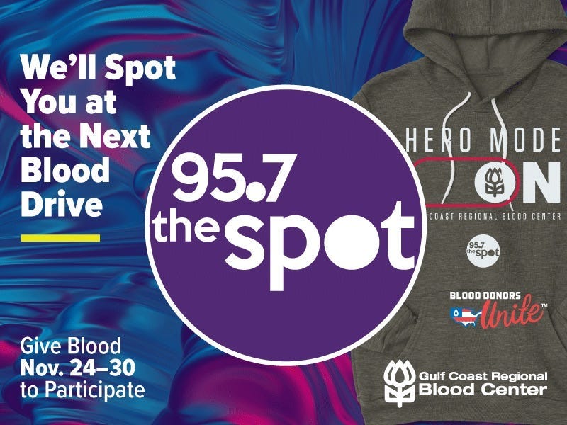 95.7 The Spot Blood Drive 