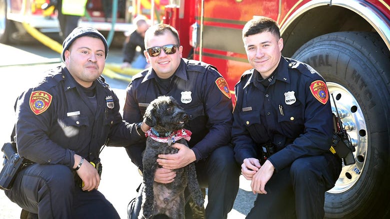 3 LI cops treated for smoke inhalation after saving dog from house fire