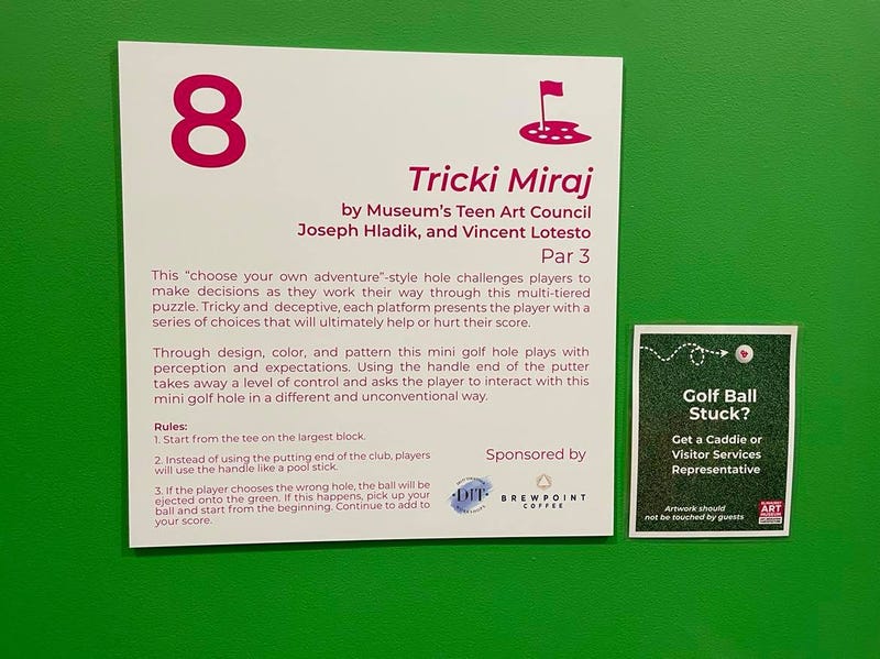 Hole #8, by Elmhurst Art Museum's Teen Art Council