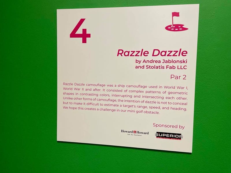 Hole #4, “Razzle Dazzle” by Andrea Jablonski & Stolatis Inc.