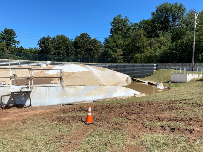 Ida flood damage stopped operations at Aqua Pennsylvania water treatment plant.
