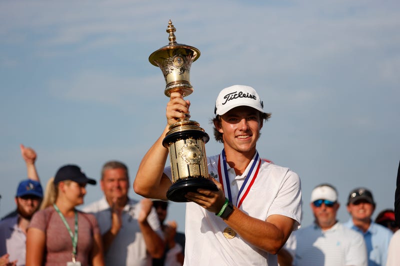 James Piot with trophy