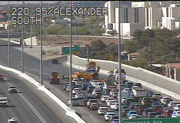 Traffic is blocked by a downed power line on U.S. 95 South on May 27th, 2021