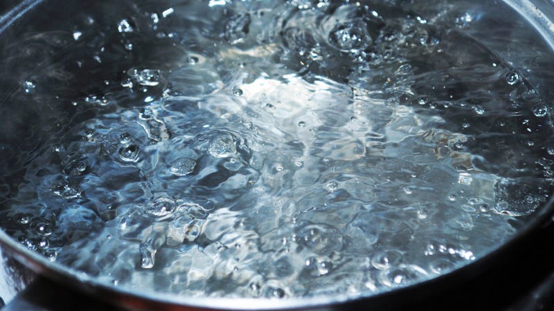 Boiling water