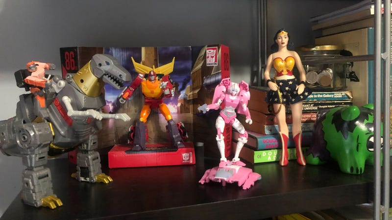 Collectibles on a shelf