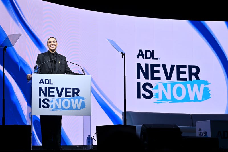 Gal Gadot at ADL Never Is Now Summit at Javits Center on March 4, 2025 in New York City. 