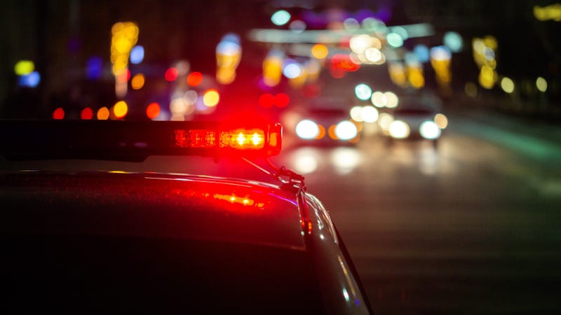 Police activity at night