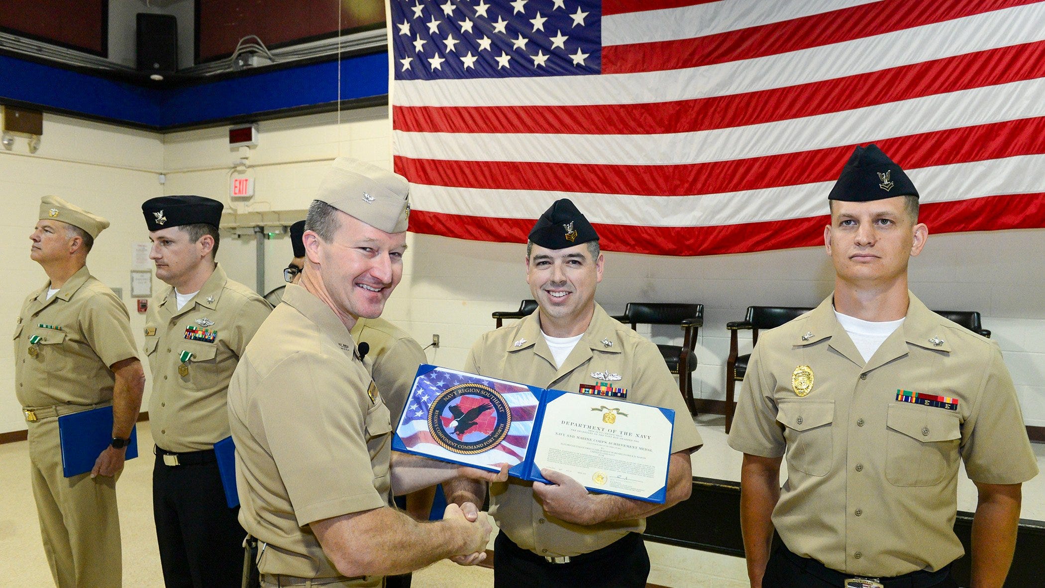 Sailors receive medals for saving shipmate’s life