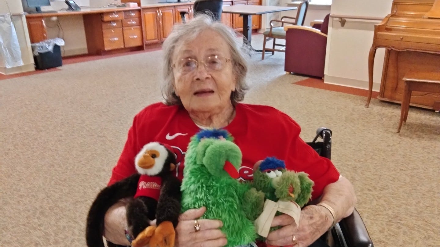This Phillies fan has good reason to support her team for 77 seasons … and counting