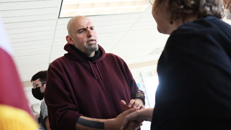 Pennsylvania Lt. Gov. John Fetterman campaigns for U.S. Senate