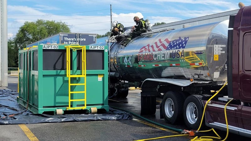 Representatives from Transchem, the company hired to transport the chemical responsible for the foul odor over South Jersey, have been on the scene to monitor air quality and coordinate with public health officials.