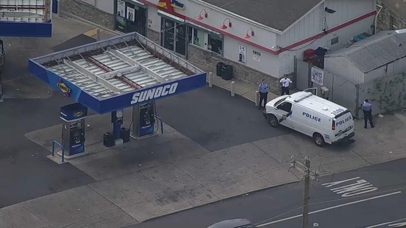 A gas station in Germantown where a car was stolen with a 2-year-old child inside. The child has been found safe.