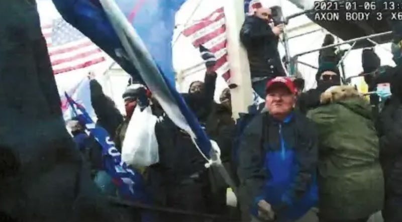 Howard Richardson, 72 from King of Prussia, who attacked a police officer with a flag pole holding a Trump flag on Jan. 6, 2021.