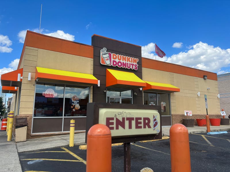 Dunkin' Donuts sign in South Philadelphia.
