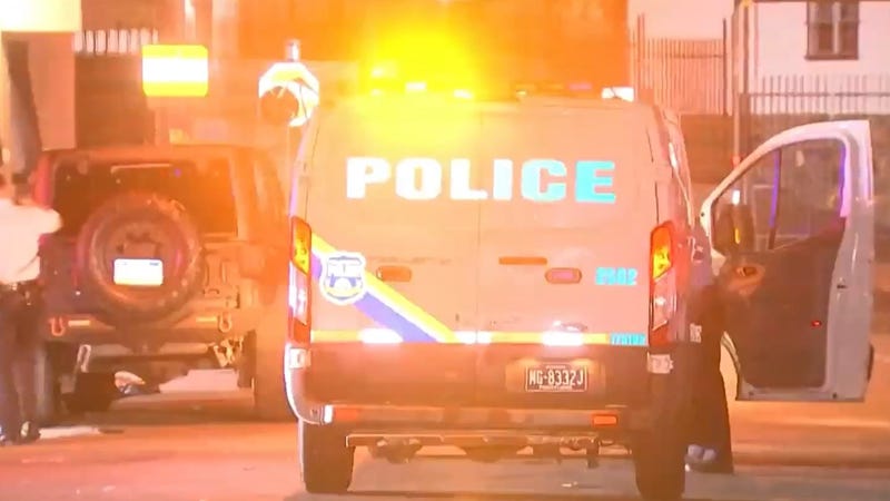 The scene of a sextuple shooting in North Philadelphia on Labor Day morning. Two people were killed.