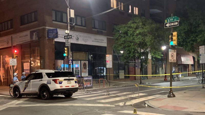 The scene of the South Street shootings on June 4.