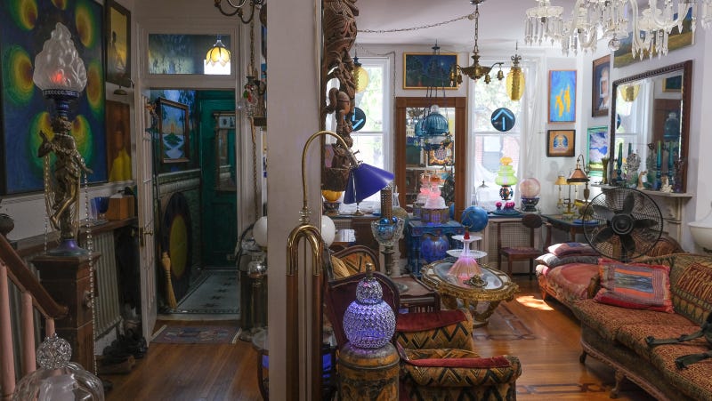Alden Cole's home is an art project in itself.