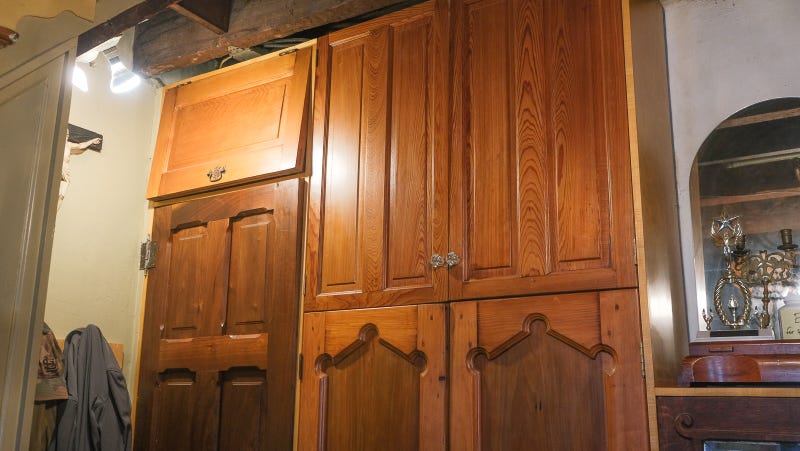 In Joel Spivak's kitchen, almost everything is made out of old doors.