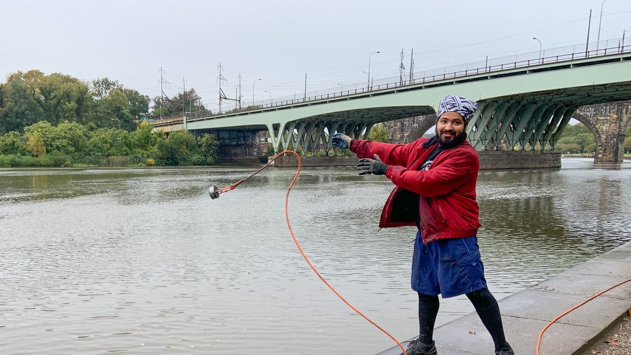 New fishing trend hits Philadelphia rivers, but not to catch fish