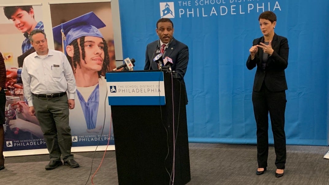 Philadelphia superintendent announces new school district management