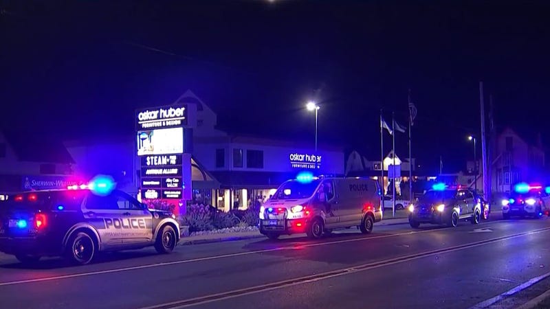 The scene of a deadly double shooting outside of a bar in Southampton, Bucks County.