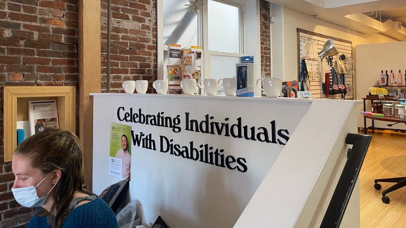 The mission of the gift shop is hard to miss: "Celebrating Individuals with Disabilities"