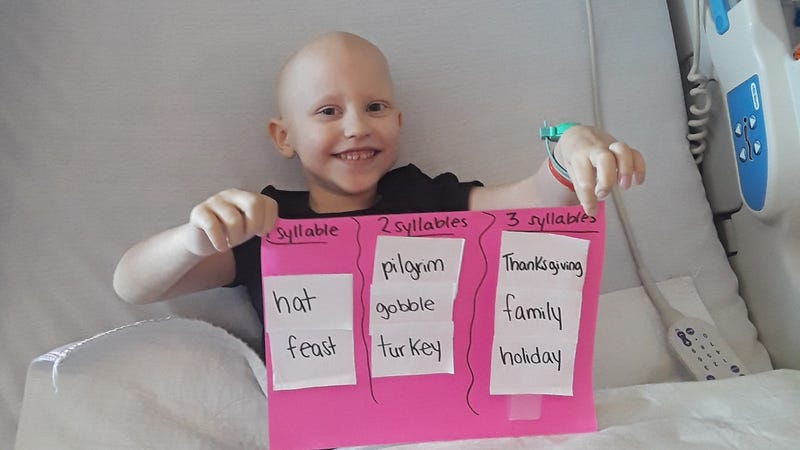 Addie Auth was diagnosed with luekemia at age 4.