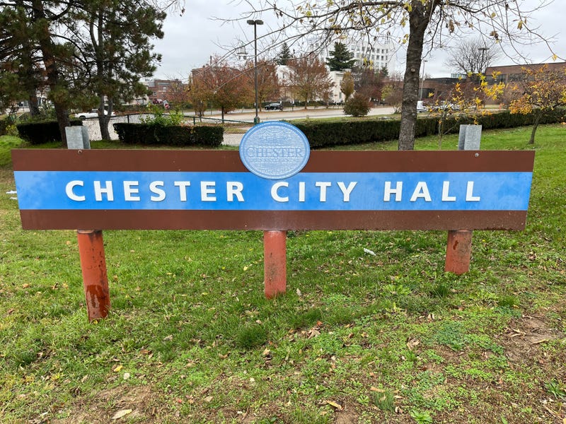Outside Chester City Hall.