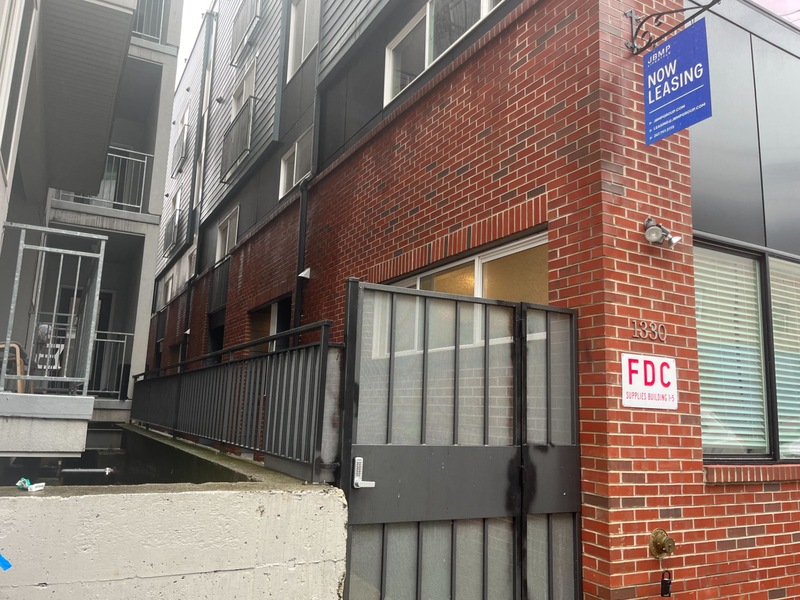 Two men, armed with guns, illegally entered an apartment at this property and robbed 11 people living there.