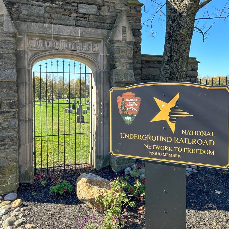 Eden Cemetery is listed on the National Register of Historic Places and part of the National Underground Railroad Network to Freedom.