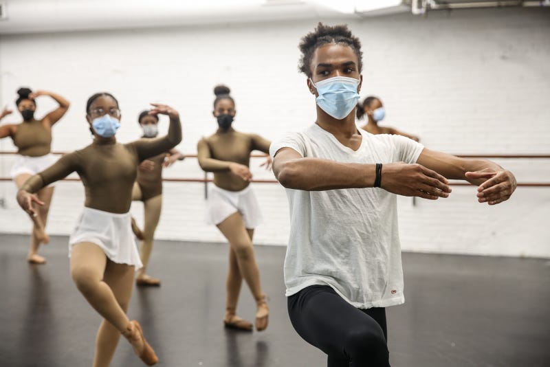 Dancers rehearse for their annual holiday show, “The Nutcracker: Dipped in Chocolate.”