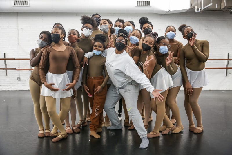 Members of the Chocolate Ballerina Dance Company.