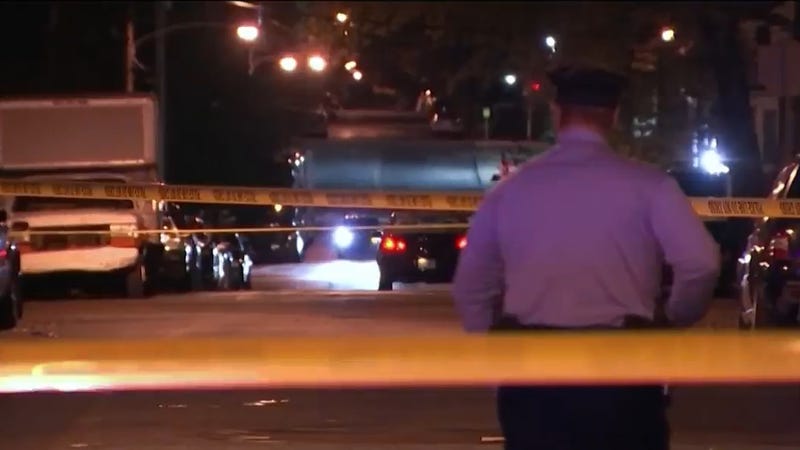 The scene of a homicide investigation in Philadelphia.