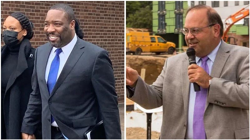 Left to right: Councilmember Kenyatta Johnson, former Councilmember Allan Domb.