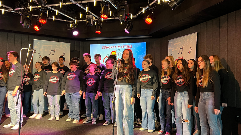 B101's 9-12 Division 2023 Christmas Choir Competition Champions Neshaminy High School Perform at B101