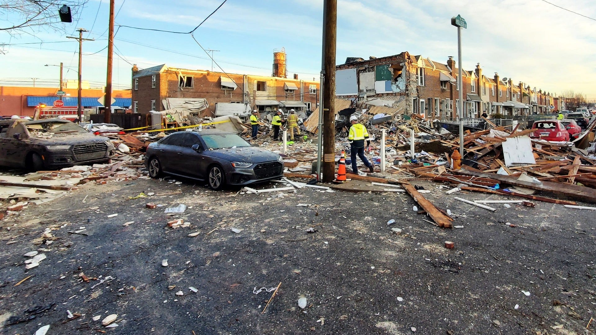 Investigators yet to locate source of gas leak in Port Richmond row home explosion