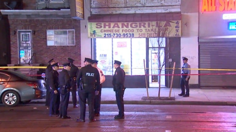 2 killed, 1 wounded in shooting inside Southwest Philadelphia Chinese takeout restaurant