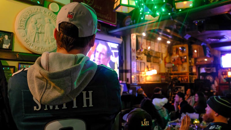 Fans came from far and wide to join family and friends to pack into Philadelphia taverns.
