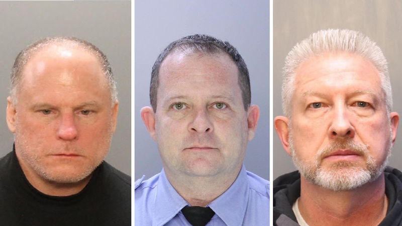 From left: defendant Donald Suchinsky, defendant Patrick Heron, and convicted sexual predator Howard Rubin