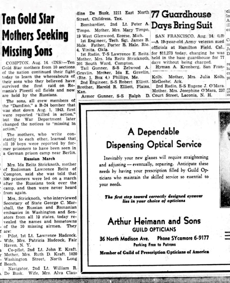It's been almost 80 years since Ecorse native and U.S. Army Air Forces 2nd Lt. Peter A. Timpo, 24, was last seen before the aircraft he served on was hit by enemy fire above Romania during WWII.