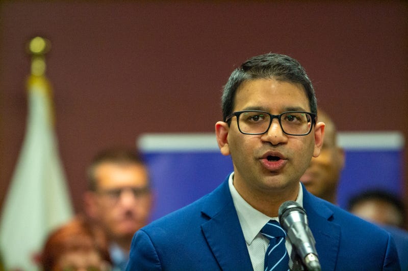 Illinois Department of Public Health Director Dr. Sameer Vohra is pictured at a news conference in Springfield in May 2023.