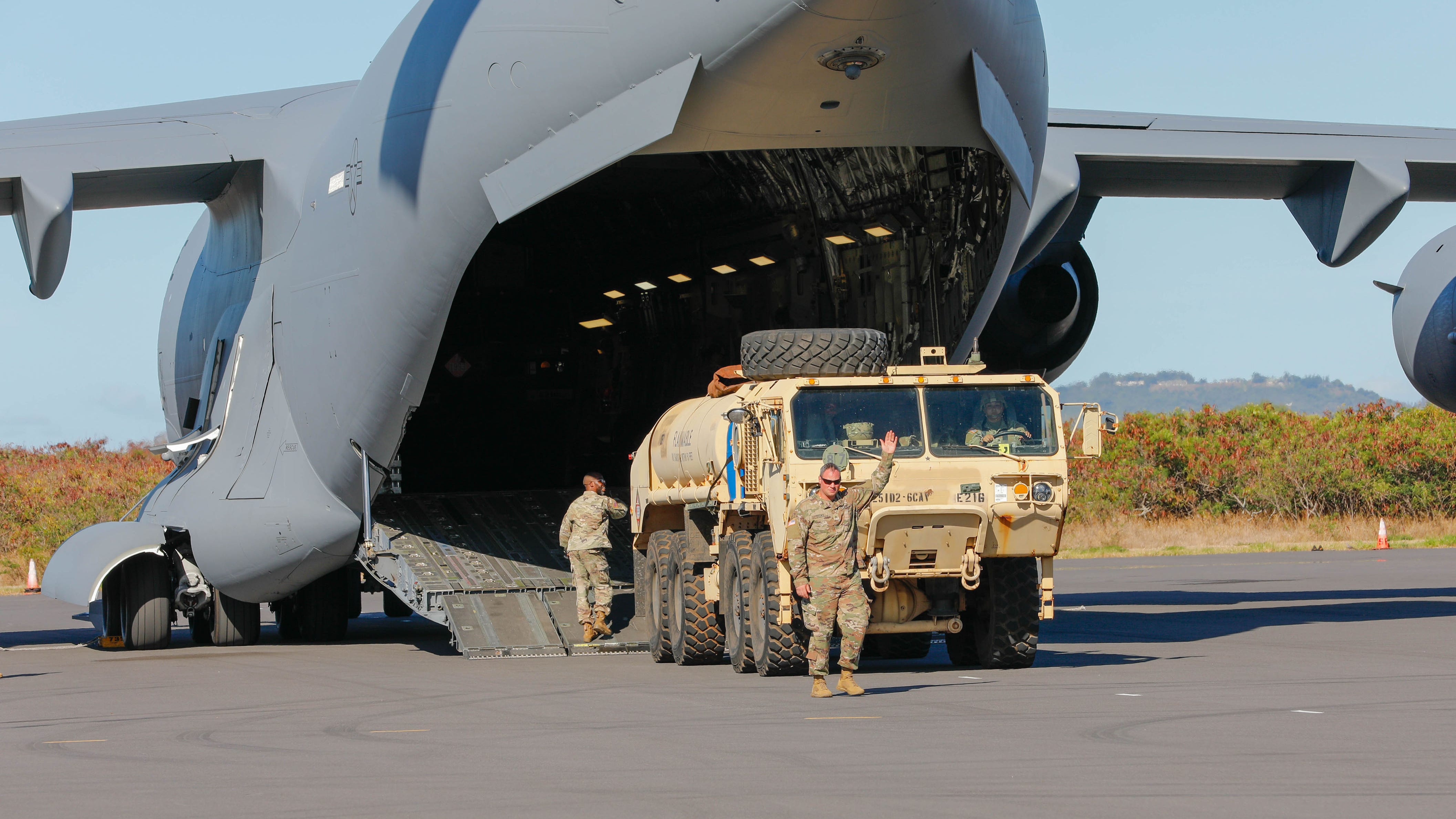 Military response in Hawaii has been quick, as requested by local officials