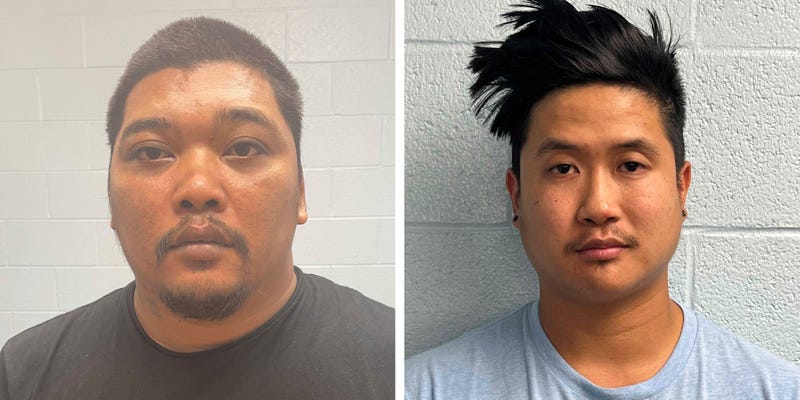 From left: Tony Ho's co-defendants, Rigtha Ngoy and Michael Nguyen