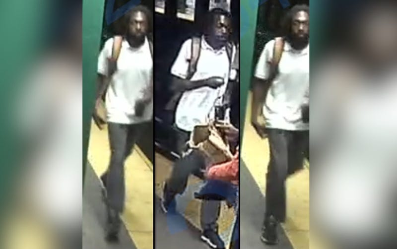 Police are searching for a suspect who allegedly threatened to harm a woman while hurling anti-Asian insults on a Q train south of Union Square