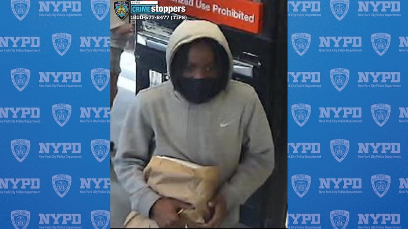 One of five suspects sought in the robbery of a food delivery worker in Sunset Park, Brooklyn last month.