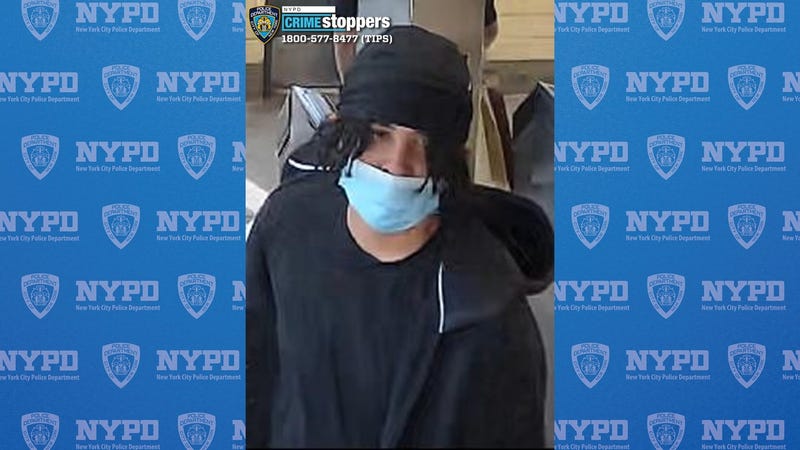 One of five suspects sought in the robbery of a food delivery worker in Sunset Park, Brooklyn last month.
