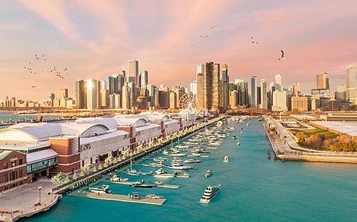Navy Pier Marina rendering